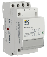 Контактор модульный ARMAT KMR 4Р 25А АС-7 2NO+2NC Uупр=24V AC/DC IEK