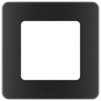 Рамка 1-местная Legrand INSPIRIA, антрацит