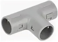 Тройник открывающийся IEK ELASTA TI 20G, серый, 5 шт/упаковка