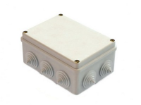 Коробка распаячная KSC 11-308, 140х190х55 мм, для открытой проводки, 10 вводов с сальниками, IP55