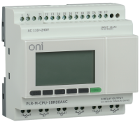 Программируемое логическое реле ONI PLR-M CPU1206, 230 В АС, 12DI/6RO, RS-485, с дисплеем