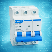 Автоматический выключатель NXB-63 3P 25A 6кА C CHINT