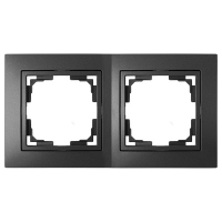 Рамка 2-местная Bylectrica УЮТ, графит