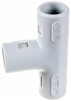 Тройник открывающийся IEK ELASTA TI 32G, серый, 5 шт/упаковка