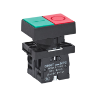 Двойная кнопка CHINT NP2-EL832, «Пуск-Стоп», 1NO+1NC, Ø 22 мм, IP40
