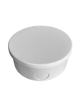 Коробка распаячная NDplast, 75х40 мм, для открытой проводки, с крышкой, белая, IP44