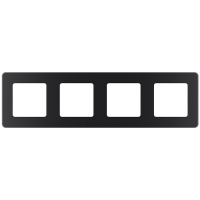 Рамка 4-местная Legrand INSPIRIA, антрацит