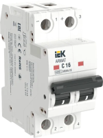 Автоматический выключатель M06N-DC 2P C 16А ARMAT IEK