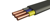 Кабель силовой ВВГнг-LS, 3х4 мм², 1 кВ, ГОСТ, Harmony Cable