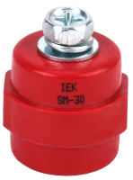 Изолятор шинный IEK SM30 (М8), 1 кВ, с болтом