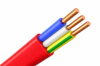 Кабель силовой ВВГнг 3х2.5мм2 1кВ красный ГОСТ HCable