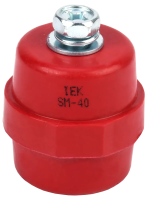 Изолятор шинный IEK SM40 (М8), 1 кВ, с болтом