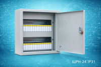 Корпус щита распределительного ЩРН-24 (330х300х125) металлический навесной IP31 RUCELF