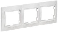Рамка 3-местная горизонтальная KVARTA РГ-3-КБ, белый, GENERICA