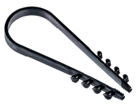 Дюбель-хомут для круглого кабеля IEK 19-25 мм, нейлон, черный, 25 шт/упаковка