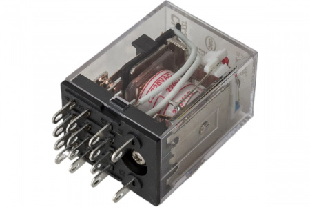 Промежуточное реле JZX-22F(D) 4SPDT 3A Uупр=24VDC с индикацией CHINT