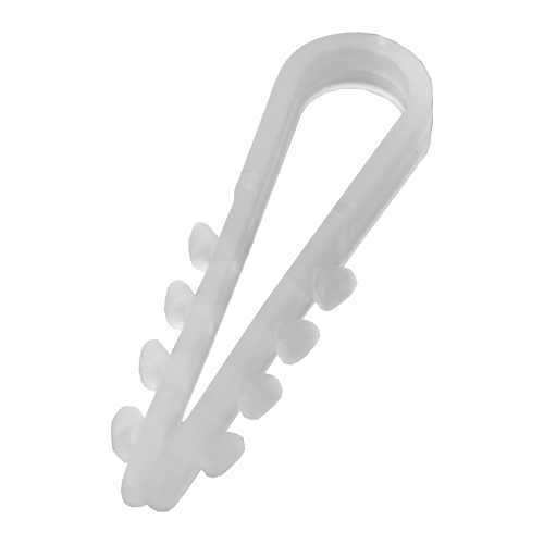 Дюбель-хомут ДХК 19-25мм для круглого кабеля нейлон белый (100шт/упаковка) Bylectrica