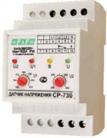 Реле контроля напряжения F&F CP-730, 3-фазное, с контролем нуля