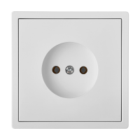 Розетка 1-местная Bylectrica БелТИЗ РС16-0601, 16 А, 250 В, без заземления, белый