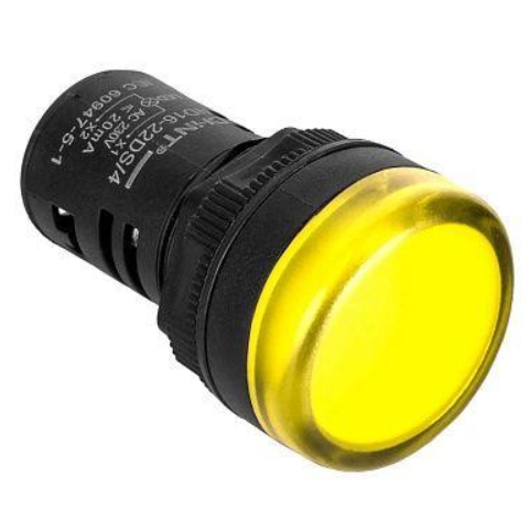 Лампа светосигнальная ND16-22DS/4 230V AC/DC d22мм желтый IP40 CHINT