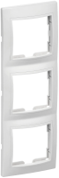 Рамка 3-местная вертикальная KVARTA РВ-3-КБ, белый, GENERICA