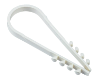 Дюбель-хомут для круглого кабеля IEK 19-25 мм, нейлон, белый, 25 шт/упаковка