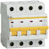 Автоматический выключатель ВА47-29 4Р 20А 4.5кА  В IEK
