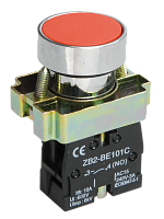 Кнопка IEK LAY5-BA42, 1NO, красная, IP40