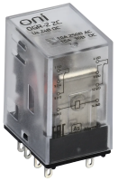 Реле промежуточное универсальное OGR-2 2C 2SPDT 10А Uупр=24VDC ONI