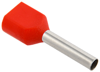 Наконечник двойной НШВИ(2) 1.5-12 под провод 1.5мм2 (100шт/упаковка) красный IEK