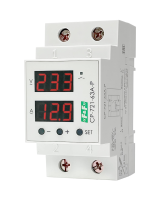Реле контроля напряжения F&F CP-721, 1-фазное, 63 А, 1 контакт, дисплей