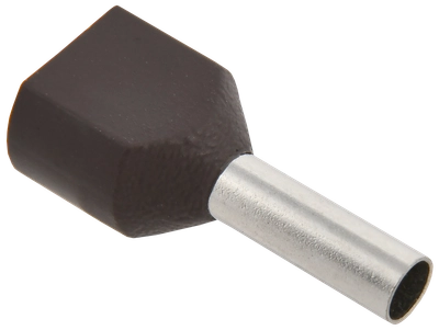 Наконечник двойной НШВИ(2) 2.5-10 под провод 2.5мм2 (100шт/упаковка) фиолетовый IEK