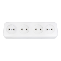 Розетка 4-местная Bylectrica РА16-246, 16 А, 250 В, без заземления, накладная, белый, IP20