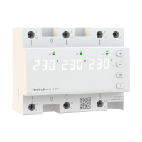 Реле контроля напряжения трехфазное Welrok D6-50 3Р+N 50А диапазон контроля 100-280 В
