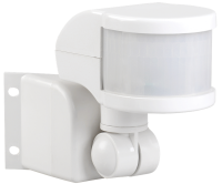 Датчик движения IEK ДД-018В, 1.1 кВт, 230 В АС, угол обзора 270°, дальность 12 м, белый, IP44