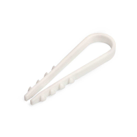 Дюбель-хомут ДХ 19-25мм для круглого кабеля нейлон белый (100шт/упаковка) Fortisflex