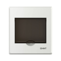 Корпус пластиковый CHINT NEX5-C10400M (1х4), 4 модуля, дымчатая дверь, белый, навесной, IP30