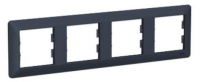 Рамка 4-местная Schneider ASFORA EM, горизонтальная, антрацит