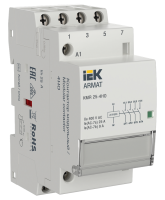 Контактор модульный ARMAT KMR 4Р 25А АС-7 4NO Uупр=24V AC/DC IEK