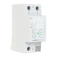 Реле контроля напряжения с контролем тока Welrok VI-40 L+N 40А диапазон контроля 120-280 В