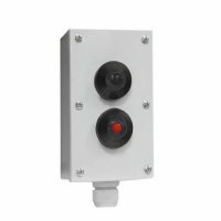 Пост управления Электротехник ПКУ-15-21.121-54У2, кнопка красная и черная, У2, IP54
