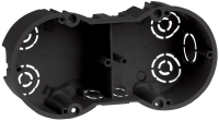 Коробка установочная 2х-местная КМ40007-HF (141х70х45мм) для твердых стен IEK