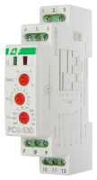 Реле времени многофункциональное F&F PCU-530, диапазон 0.1 с - 24 дня, 3 CO контакта, 100-265 В AC/DC