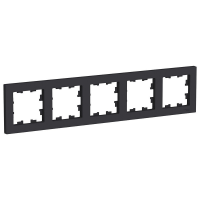 Рамка 5-местная AtlasDesign, карбон