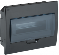 Корпус распределительного щита KREPTA3 ЩРВ-П-12 встраиваемый пластиковый черный IP41 IEK