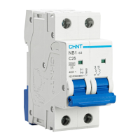 Автоматический выключатель CHINT NB1-63, 2P, 25 А, 6 кА, C
