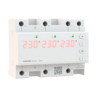 Реле контроля напряжения трехфазное Welrok D6-50-RED 3Р+N 50А диапазон контроля 100-280 В