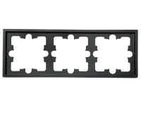 Рамка 3-местная Bylectrica CARRE, графит