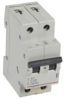 Автоматический выключатель Legrand RX3, 2Р, 10 А, 4.5 кА, С