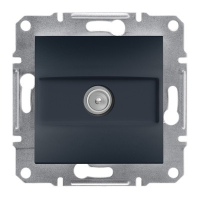 Розетка ТВ Schneider Electric Asfora, проходная, 8 дБ, антрацит